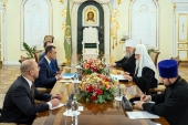 His Holiness Patriarch Kirill meets with the Chairman of the Senate of the Republic of Kazakhstan