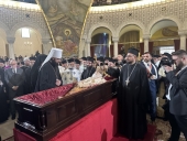 The funeral service and burial of His Beatitude Archbishop Anastasios of Albania took place