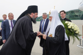 His Holiness Patriarch Kirill arrives in Baku